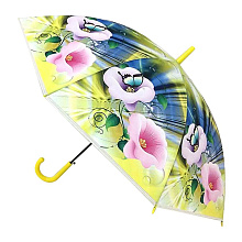 Зонт Цветы, полуавтоматический, диаметр 95см, 95x95x80см