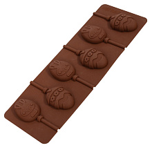 Форма для конфет в наборе с палочками Пасхальная, 25,5х9,5х0,9 см