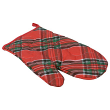 Прихватка-рукавица Шотландка, 17х30 см