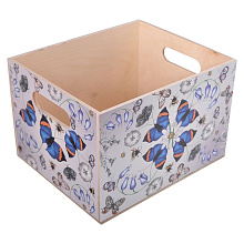 Ящик декоративный Бабочки, 30х25х20см, 4диз
