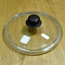 Ручка для крышки с саморезом (коричневая), диаметр 6 см