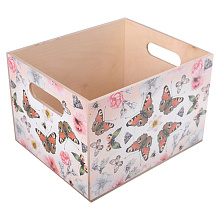 Ящик декоративный Бабочки, 30х25х20см, 4диз