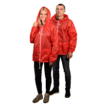 Куртка-дождевик, L (52-54) (красный), мод. Актив