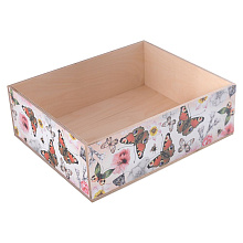 Ящик декоративный Бабочки, 30х25х10 см