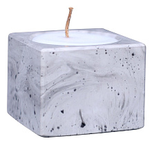 Свеча декоративная с подсвечником Куб, 5х5х4 см