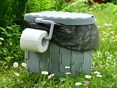 Туалет складной туристический "WC" 28х30х33 см.