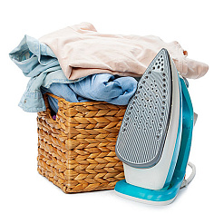 Стирка, сушка и глаженье вещей