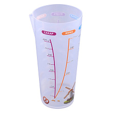 Стакан мерный Сахар/Мука/Вода/Крахмал/Пудра/Масло 500 мл.