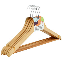 Вешалка-плечики, размер 44-46, набор 5шт.(натур.цв.)