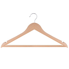 Вешалка-плечики, размер 44-46. (антискольз.греб./натур.цв)