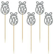 Топпер для украшения ХВ. Набор 6 шт, 12,5 см.