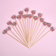 Шпажки для канапе Розы. Набор 24 шт, 12 см.