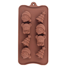 Силиконовая форма для шоколадных конфет Новый год, 21х10,5х1,5см