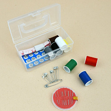 Набор для шитья в футляре 43 предмета, размер футляра для хранения 12х5,5 см