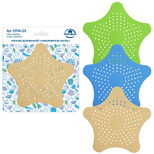 Ситечко для ванной Улавливатель волос, 15х15 см