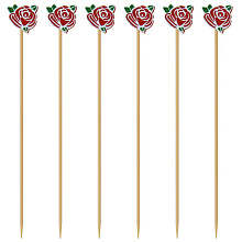 Шпажки для канапе Розы. Набор 24 шт, 12 см.