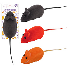 Игрушка-пищалка для кошек Мышка, 13х2х3 см