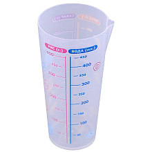 Стакан мерный Мука/Сахар/Рис/Вода 500 мл.