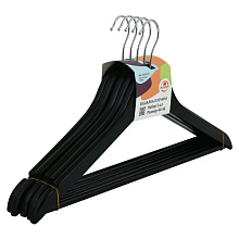 Вешалка-плечики, размер 44-46, набор 5шт.(черн.цв.)