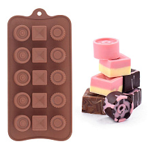 Форма для шоколадных конфет силиконовая Ассорти