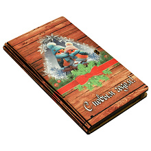 Конверт подарочный С Новым годом! (вертикльн.), 17х10х1,5 см