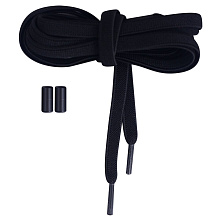 Шнурки резинки с фиксатором широкие. 100 см 1 пара