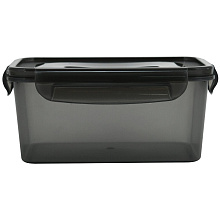 Контейнер герметичный прямоуг. 1,6л (дымчатый), 20х14х9,5 см