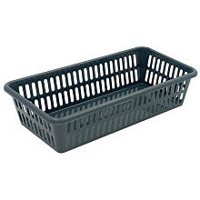 Корзинка хозяйственная 20х10х5 см, графит