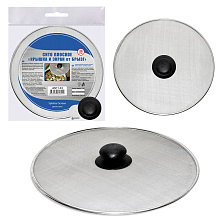 Сито плоское Крышка и экран от брызг, диаметр 28см 4 Сито плоское Крышка и экран от брызг, диаметр 28см