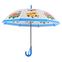Зонт детский Любимые машинки, полуавтоматический, диаметр 80 см