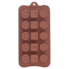Форма для шоколадных конфет силиконовая Ассорти