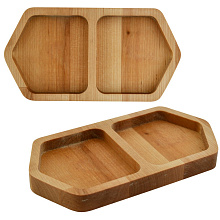 Менажница Твин. 2 ячейки. Размер 10х18,5х1,8см.