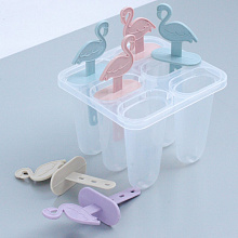 Формы для мороженого Фламинго, 6 ячеек, 12,5х14х11 см