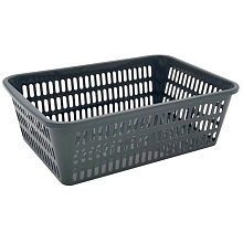 Корзинка хозяйственная 30х20х10 см, графит