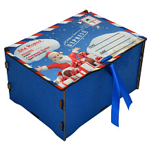 Новогодний короб декоративный, 19,6*14,8*11,4 см, 19.6x14.8x11.4см