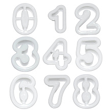 Формы для печенья, 9 цифр, Знаменательные Даты, 3,5x4,5 см