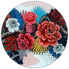 Доска разделочная, подставка под горячее Тайны джунглей, диаметр 20 см