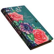 Конверт подарочный С Днем рождения! (цветы), 17х10х1,5 см