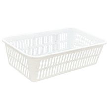 Корзинка хозяйственная 25х15х7 см, белый мрамор