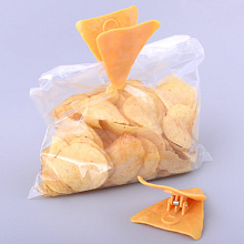 Зажимы для пакетов, набор 2 шт, Сырные ломтики, 5,5х6х3,5 см