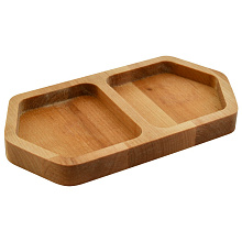 Менажница Твин. 2 ячейки. Размер 10х18,5х1,8см.