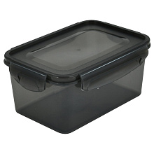 Контейнер герметичный прямоуг. 1,6л (дымчатый), 20х14х9,5 см