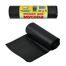 Мешки для мусора, ПВД 65х70 60л 20шт. (ролик)