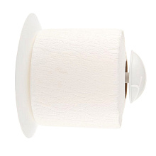 Держатель для туалетной бумаги Есо (снежно-белый), 15,5х15х15 см