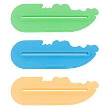 Пресс для зубной пасты Крокодайл, длина 8 см, 3 шт