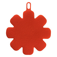 Щетка силиконовая Цветок, диаметр 13,5см