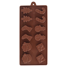 Силиконовая форма для шоколадных конфет Рождество, 22,5х10х1,5см