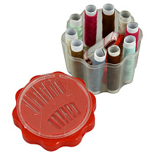 Набор для шитья В дорогу 33 предмета, Размер футляра для хранения 7х6 см