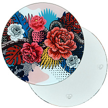 Доска разделочная, подставка под горячее Тайны джунглей, диаметр 20 см