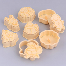 Формочки для печенья Новый год, 8 шт.